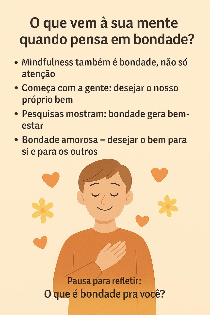 Reflexão sobre bondade amorosa e o desejo de bem para si e para os outros
